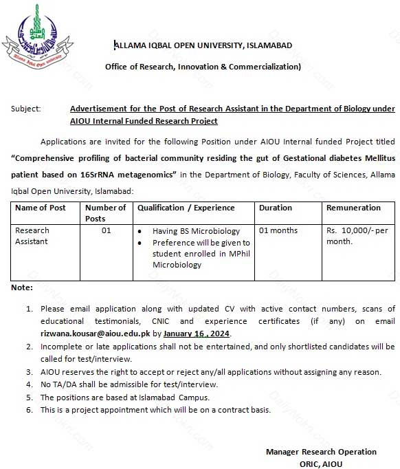 AIOU-Jobs-Advertisement-2024