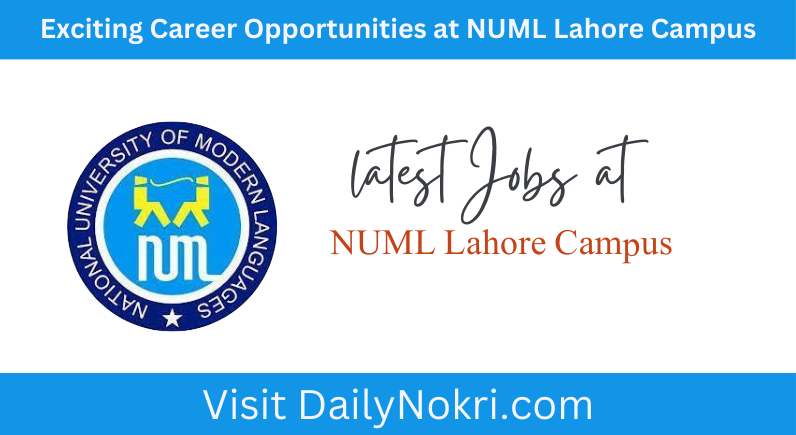 Career Opportunities at NUML