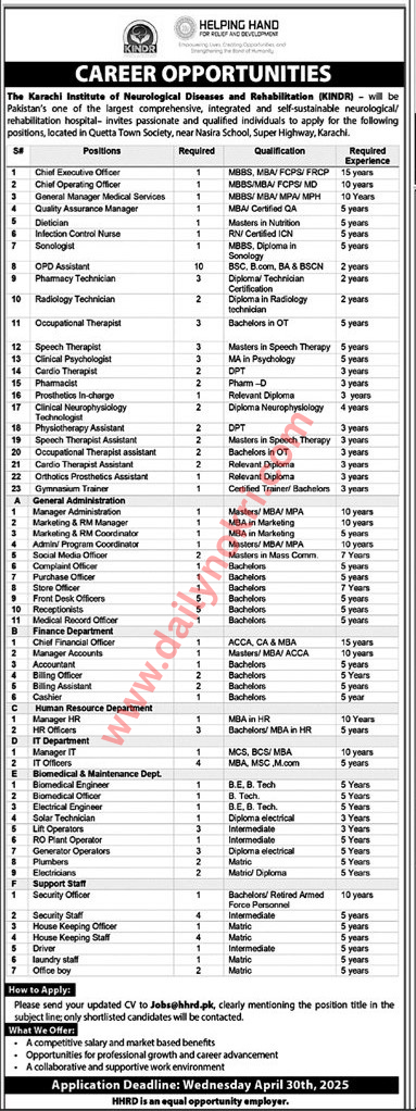 Karachi Institute of Neurological Diseases and Rehabilitation
