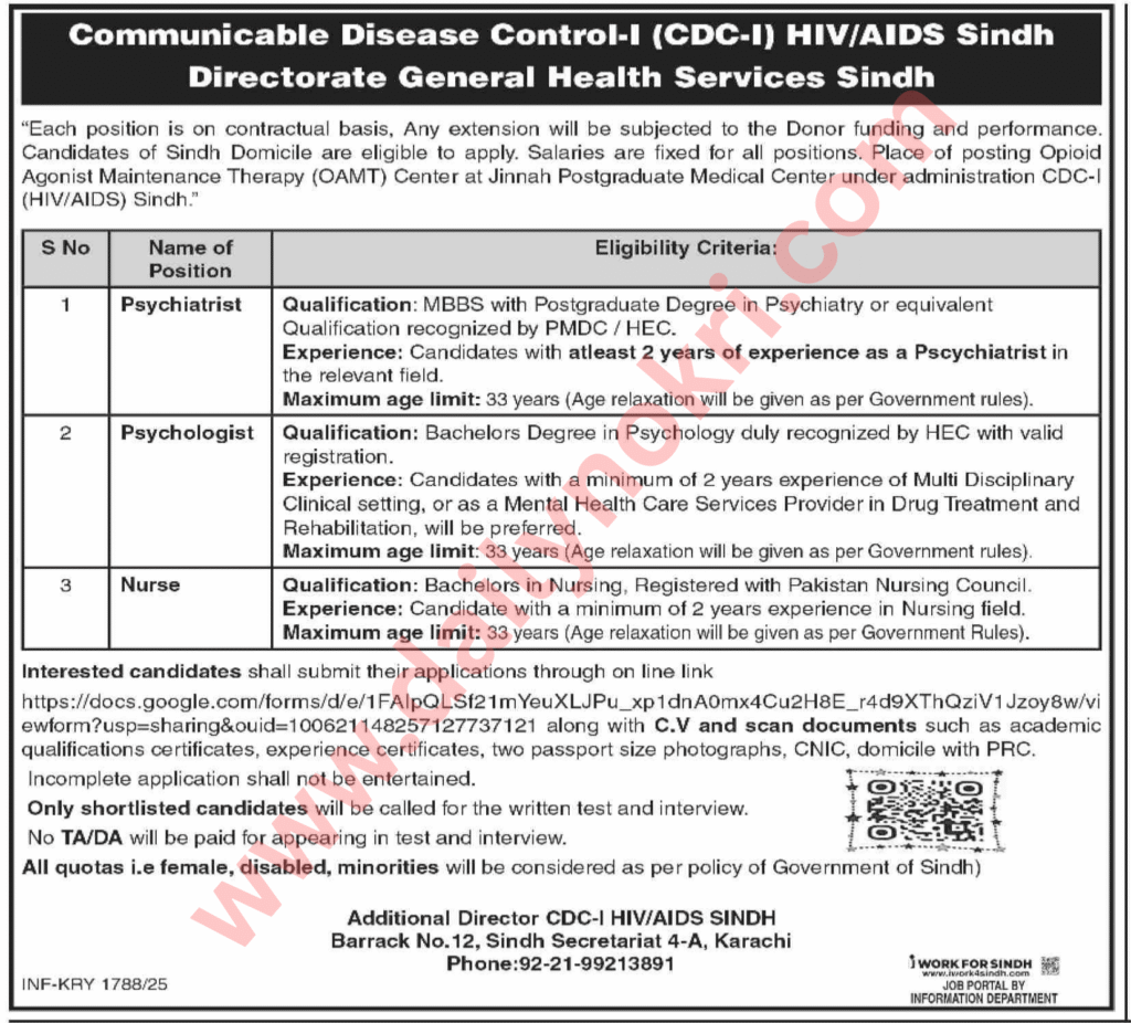 Directorate General Health Services Sindh