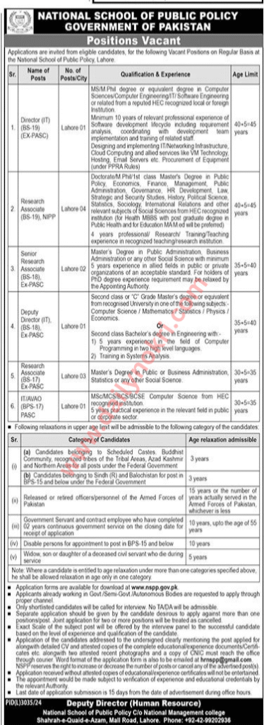 NSPP Jobs 2025