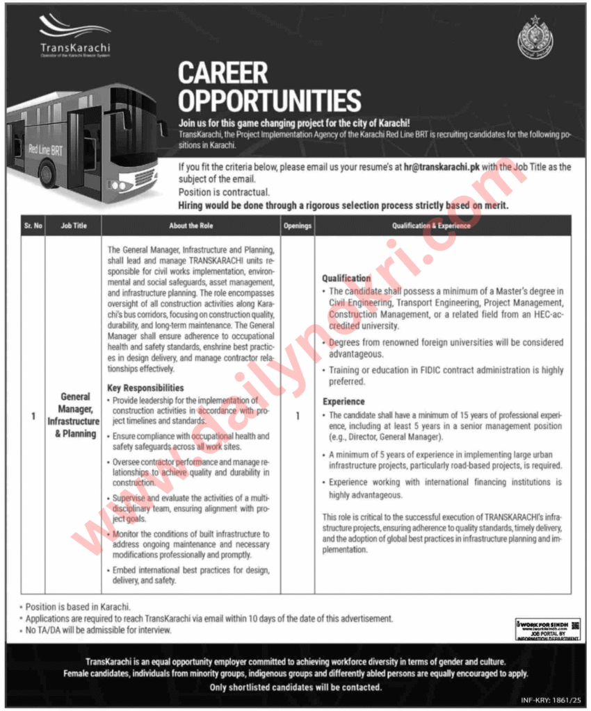 TransKarachi – Red Line BRT Karachi Project