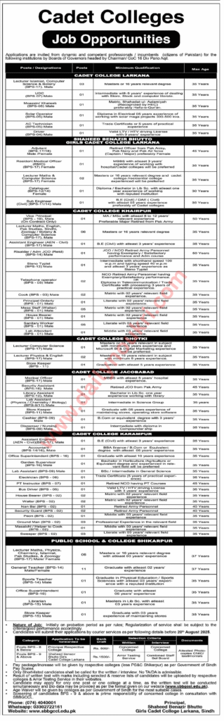 Cadet Colleges