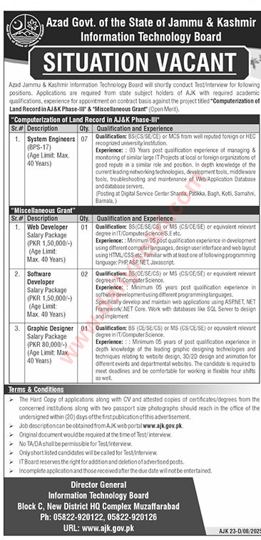 ajk gov jobs
