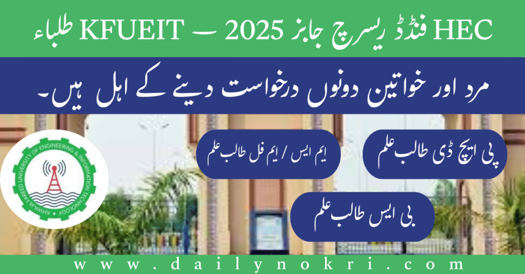 research jobs pakistan