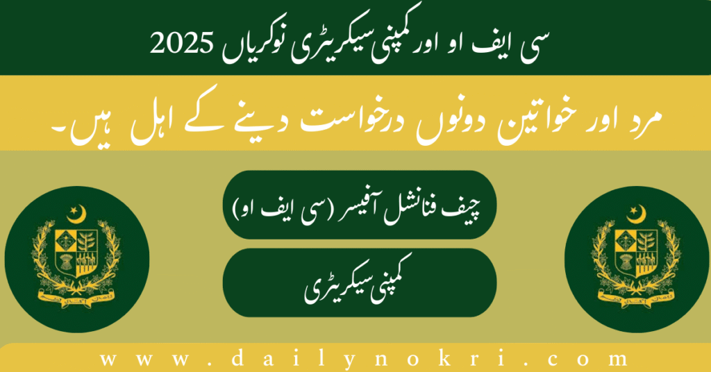 cfo jobs pakistan