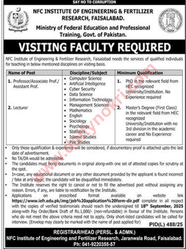 visiting faculty jobs